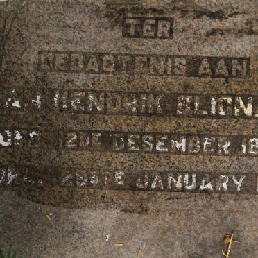 BLIGNAUT Jan Hendrik 1869-1942