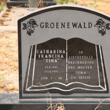 GROENEWALD Catherina Francina 1942-1998