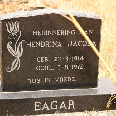 EAGER Hendrina Jacoba 1914-1972