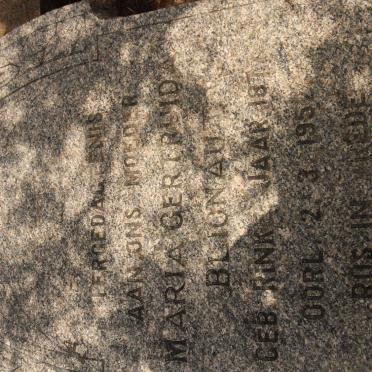 BLIGNAUT Maria Gertruida nee RINKE 1877-1952