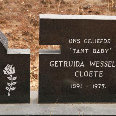 CLOETE Gertruida Wesselina 1891-1975