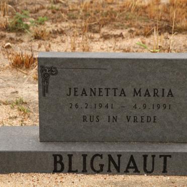 BLIGNAUT Jeanetta Maria 1941-1991