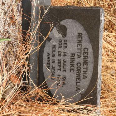 RINKE Cernetha Renetha Cornelia 1914-1920
