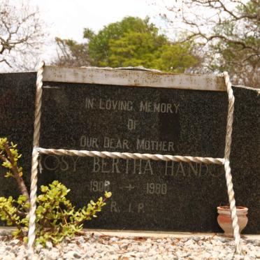 HANDO Rosy Bertha 1900-1980