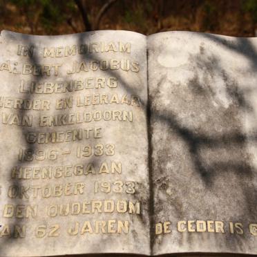 LIEBENBERG Albert Jacobus -1933