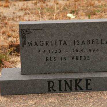 RINKE Magrieta Isabella 1920-1994