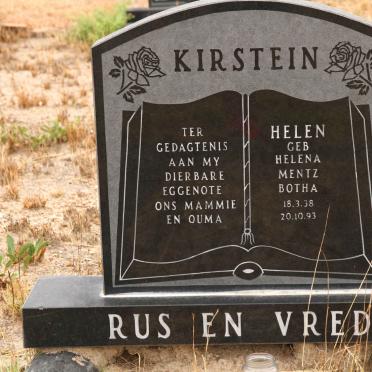 KIRSTEIN Helen Mentz nee BOTHA 1938-1993