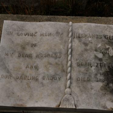 KOK Hermanus Gerhardus  1894-1939