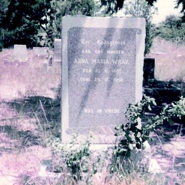 WRAY Anna Maria nee STEENKAMP 1893-1958