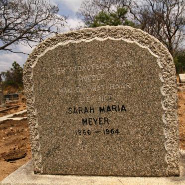 MEYER Sarah Maria 1866-1964
