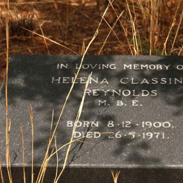 REYNOLDS Helena Classina 1900-1971