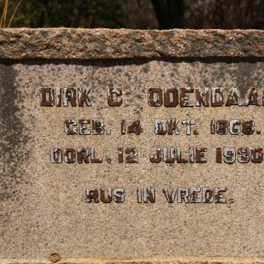 ODENDAAL Dirk C. 1868-1930
