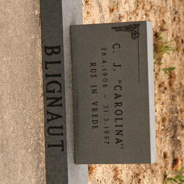 BLIGNAUT C.J. Carolina 1906-1997