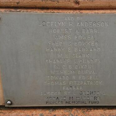 4b. Gwelo War Memorial, Victims