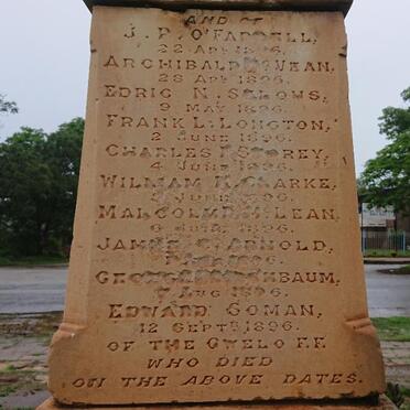 2a. Gwelo War Memorial, Victims