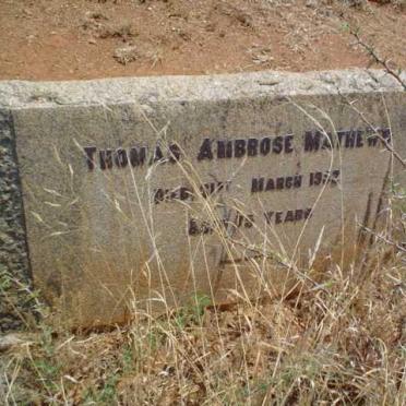 MATTHEWS Thomas Ambrose -19??