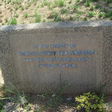 AMBROSE Richard Henry Nix -1947