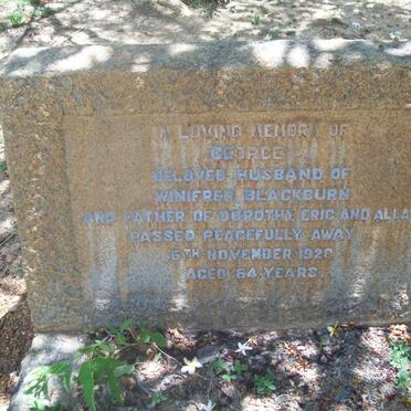 BLACKBURN George -1928