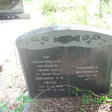 FRITZ Johanna C.E. 1898-1966