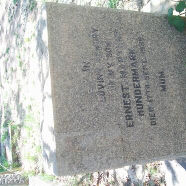 HUNDERMARK Ernest Mart?ns -193?