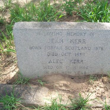 KERR Alec -1965 &amp; Jean 1878-1959