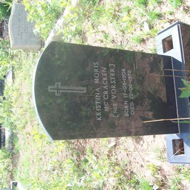 McCRACKEN Kristina Moris nee VORSTER 1908-1972