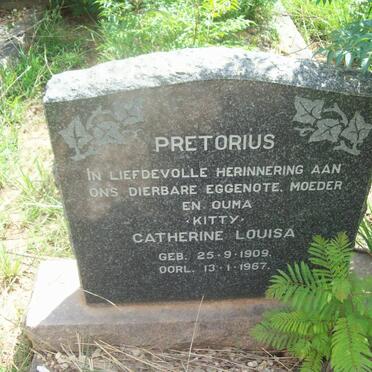 PRETORIUS Catherine Louisa 1909-1967