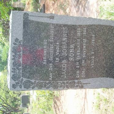 RÖHM Jacob Johannes 1896-1965