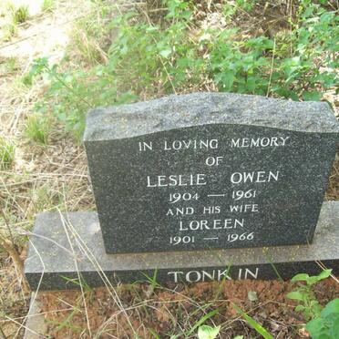 TONKIN Leslie Owen 1904-1961 &amp; Loreen 1901-1966