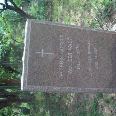 WALT Petrus Jacobus, van der 1916-1974