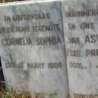 ASWEGEN Cornelia Sophia, van nee PRINSLOO 1906-1948