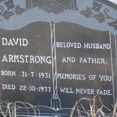 ARMSTRONG David 1931-1977