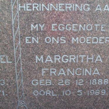 BILJON Lourens Daniel, van 1883-1971 &amp; Margritha Francina 1888-1969