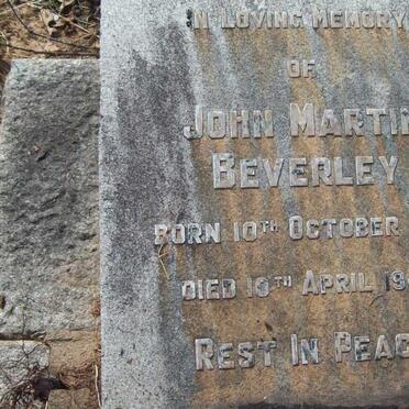 BEVERLEY John Martin 1884-1940