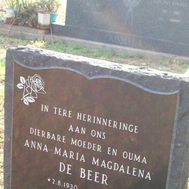 BEER Anna Maria Magdalena, de 1930-1995