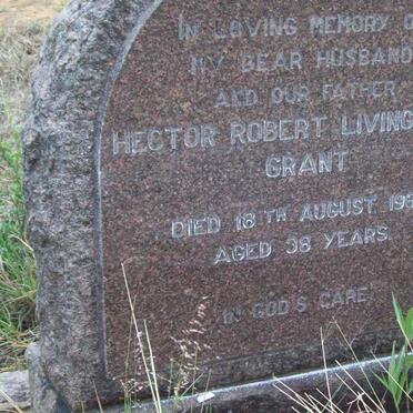 GRANT Hector Robert Livingstone -1962