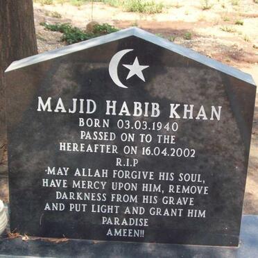 KHAN Majid Habib 1940-2002