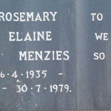 MENZIES Rosemary Elaine 1935-1979