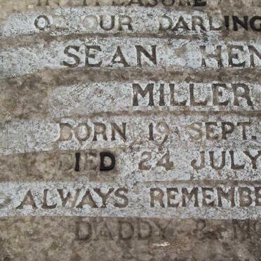 MILLER Sean Henry 1972-1973