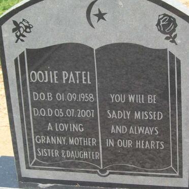 PATEL Oojie 1958-2007