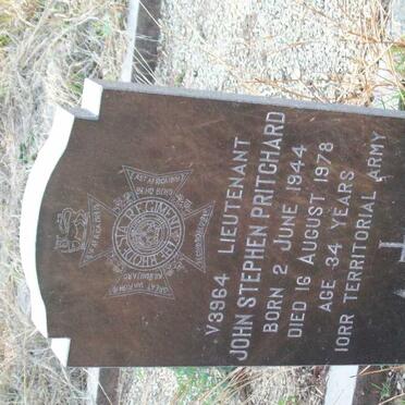 PRITCHARD John Stephen 1944-1978