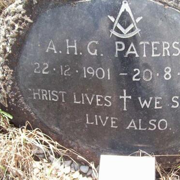 PATERSON A.H.G. 1901-1969