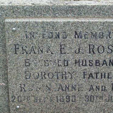 ROSSELLI Frank E.J. 1890-1968