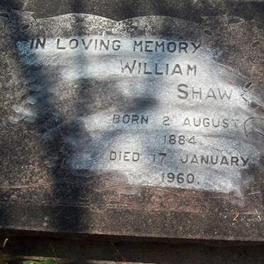 SHAW William 1884-1960