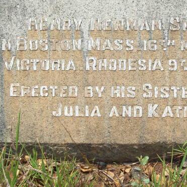 SMITH Henry Newman 1858-1917