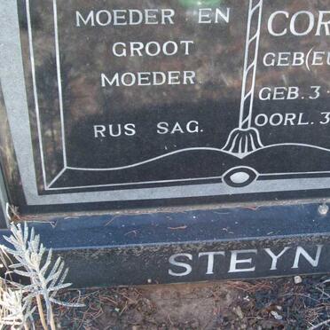 STEYN Christina Cornelia geb EUVRARD 1886-1984