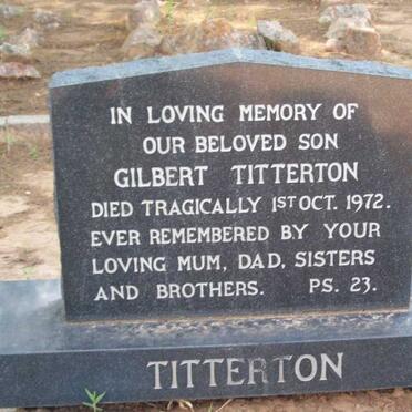 TITTERTON Gilbert -1972