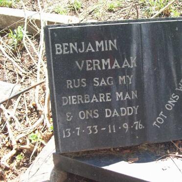 VERMAAK Benjamin  1933-1976