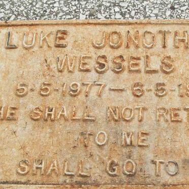WESSELS Luke Jonothan 1977-1977