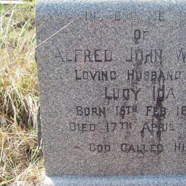 WRIGHT Alfred John 1886-1958